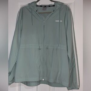 Women’s Adidas Light Blue Windbreaker!